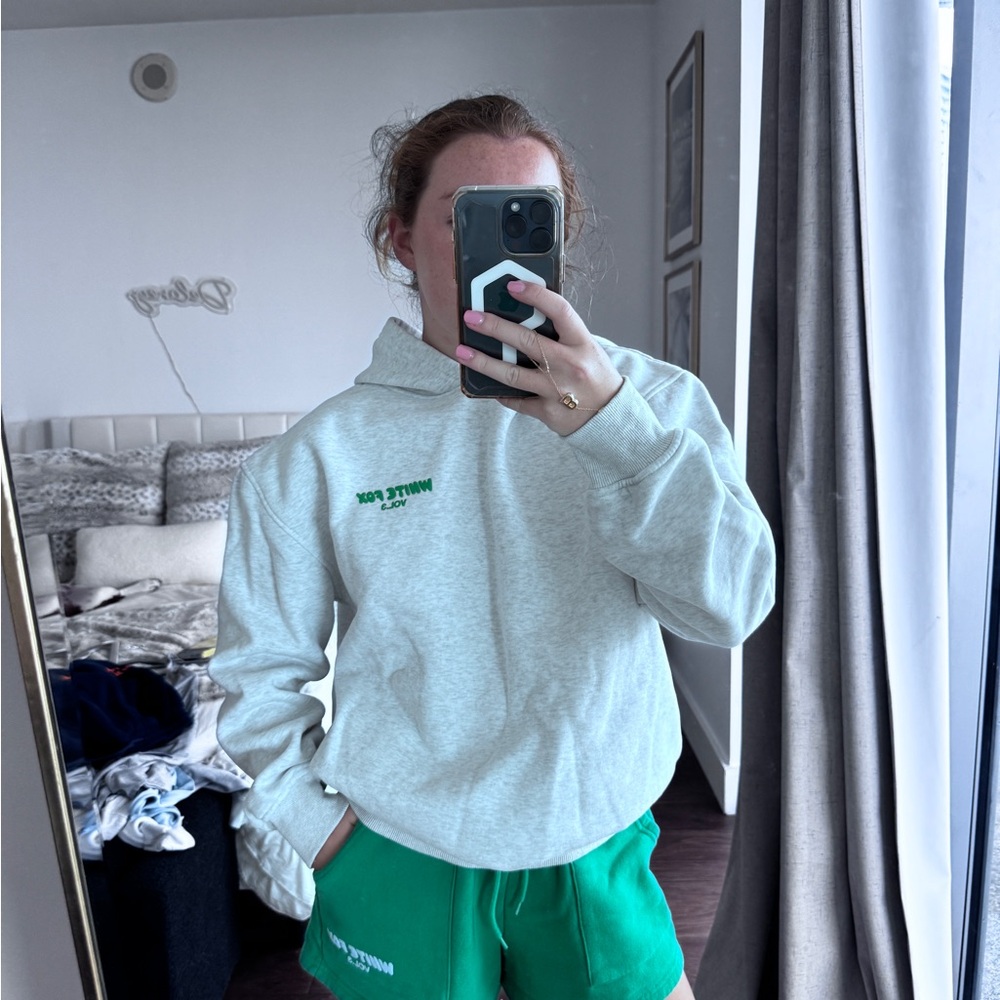 White Fox Boutique Hoodie & Short Set